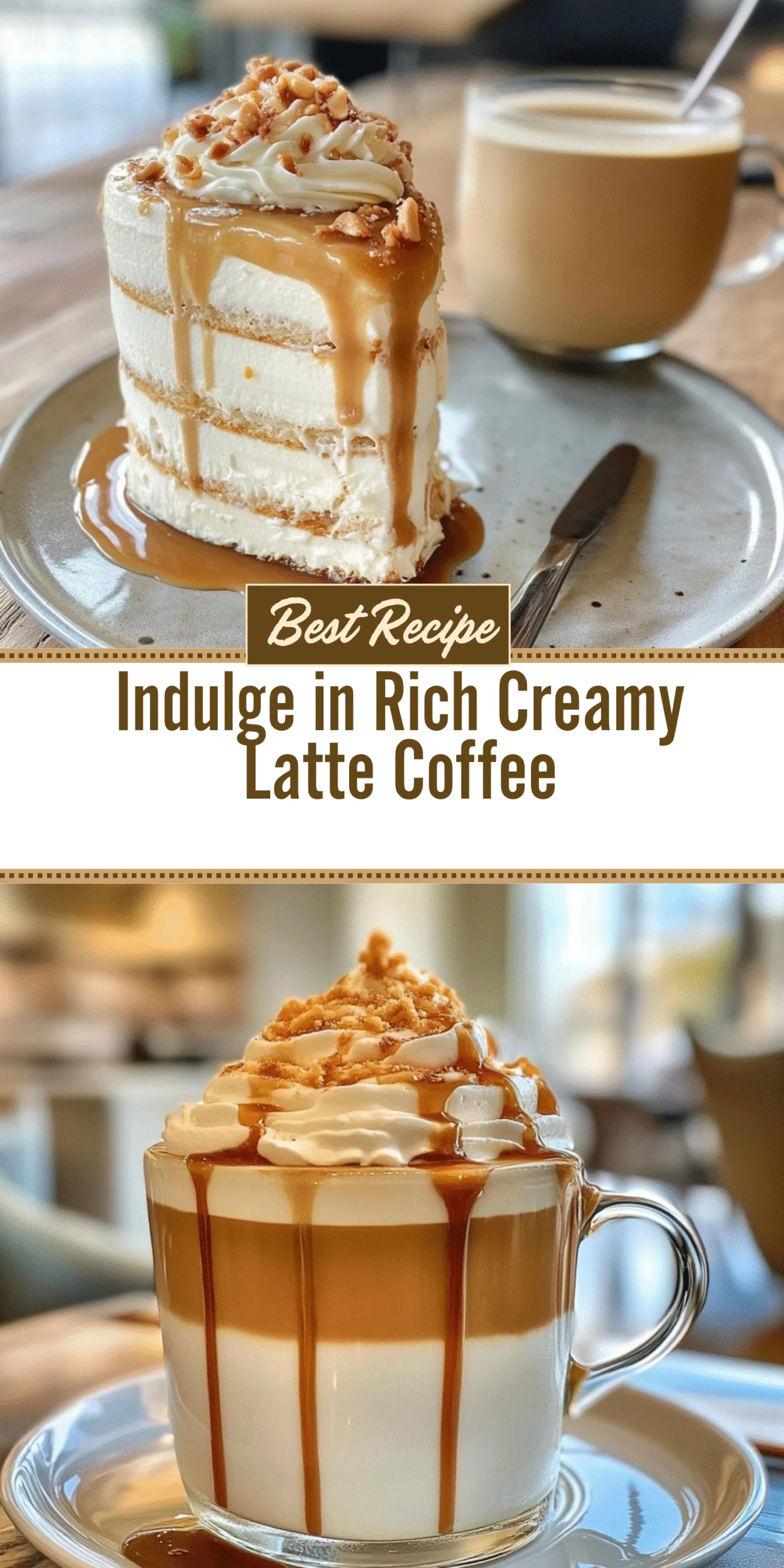 Indulge in Rich Creamy Latte Coffee