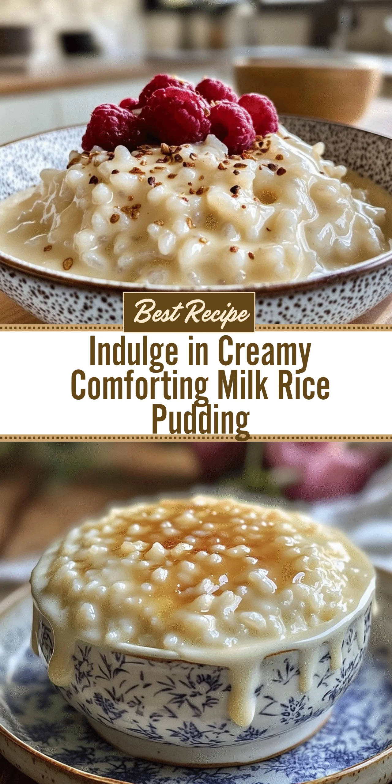 Indulge in Creamy Comforting Milk Rice Pudding