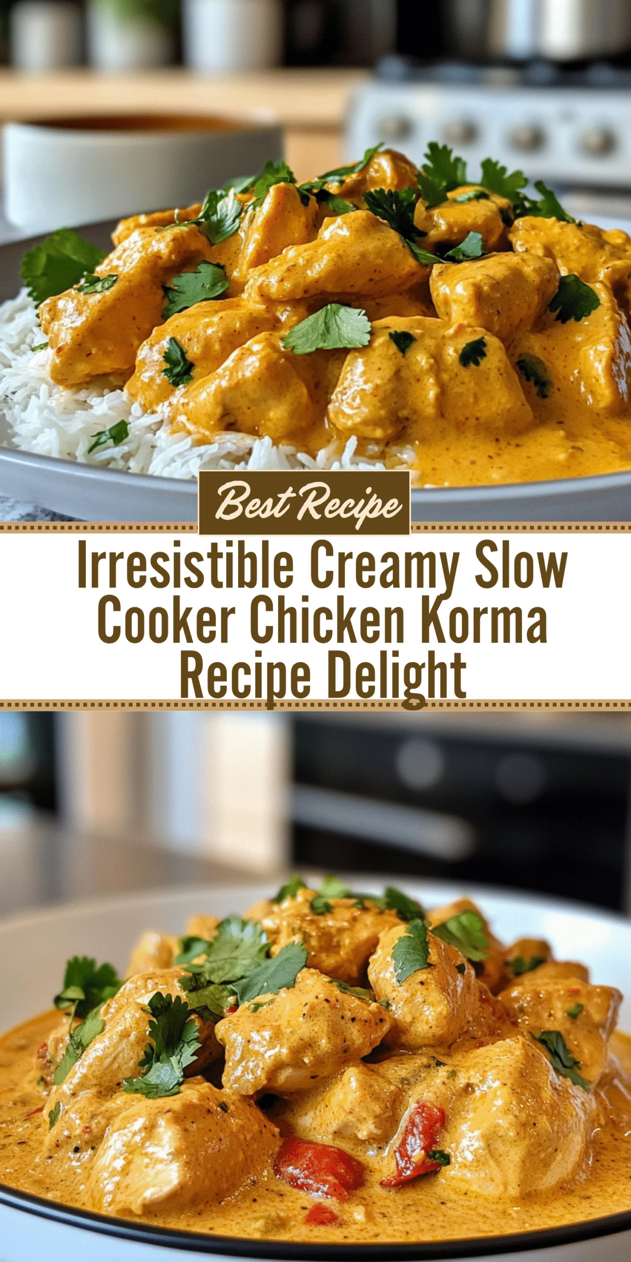 Irresistible Creamy Slow Cooker Chicken Korma Recipe Delight