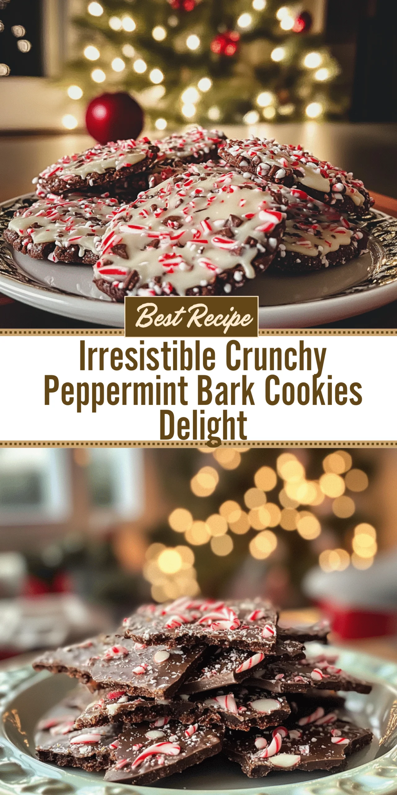 Irresistible Crunchy Peppermint Bark Cookies Delight