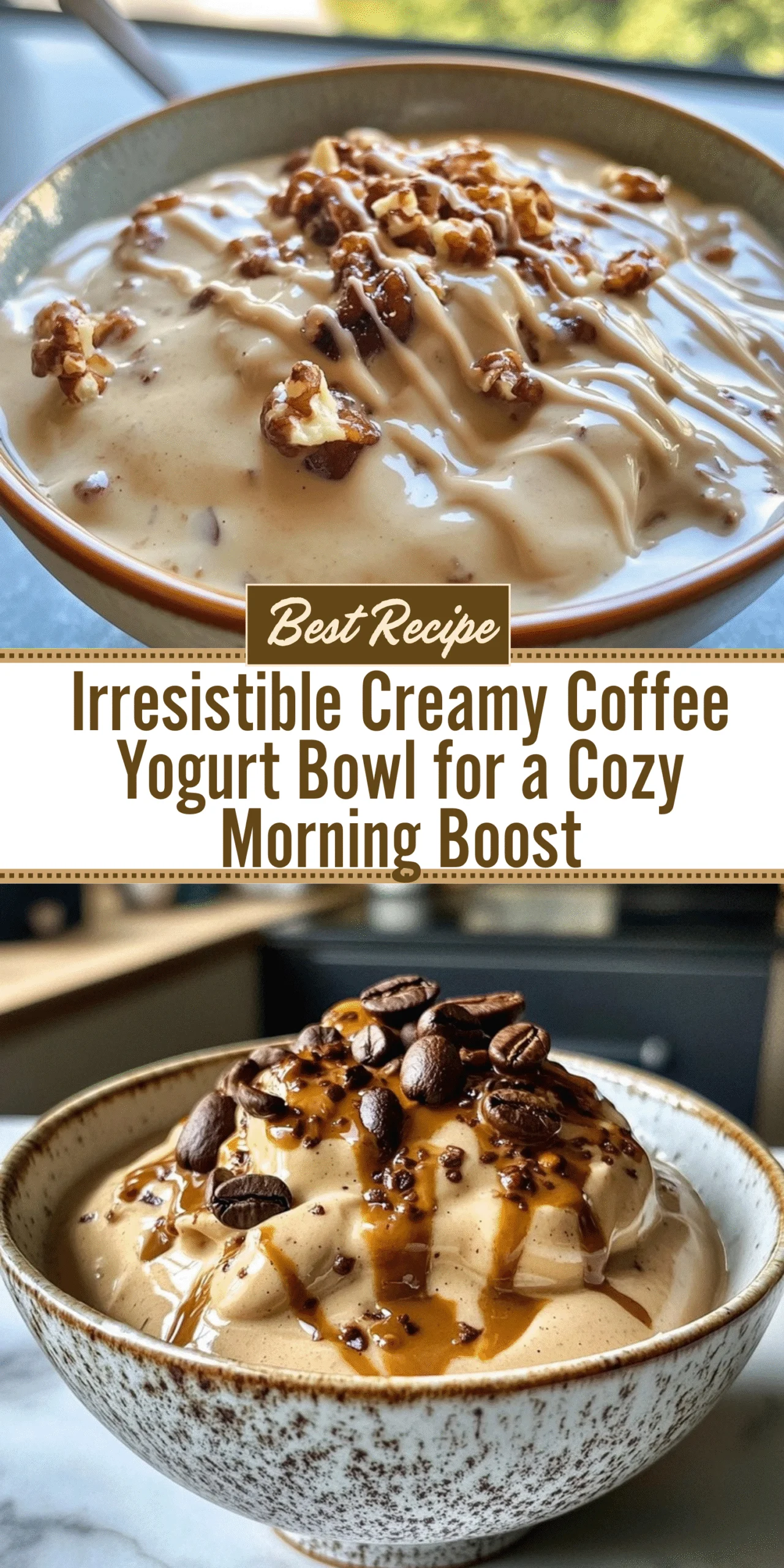 Irresistible Creamy Coffee Yogurt Bowl for a Cozy Morning Boost