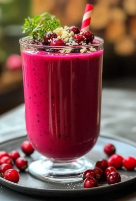 Energizing Superfood Spirulina Cranberry Immune Smoothie