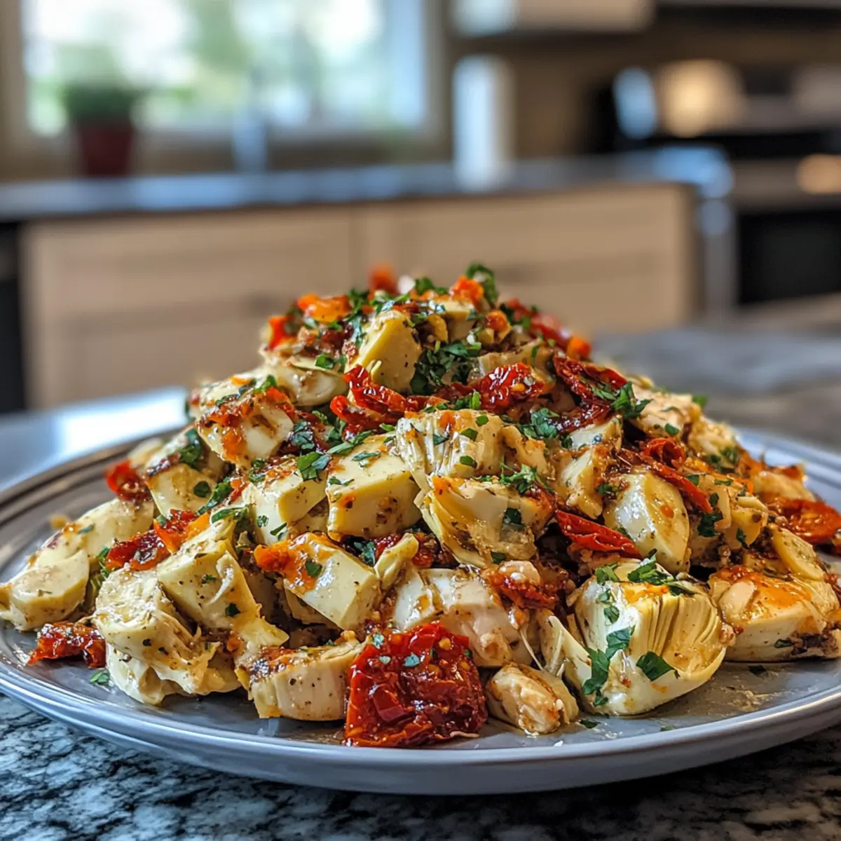 Zesty Homemade Sourdough Sun-Dried Tomato Artichoke Dressing Recipe