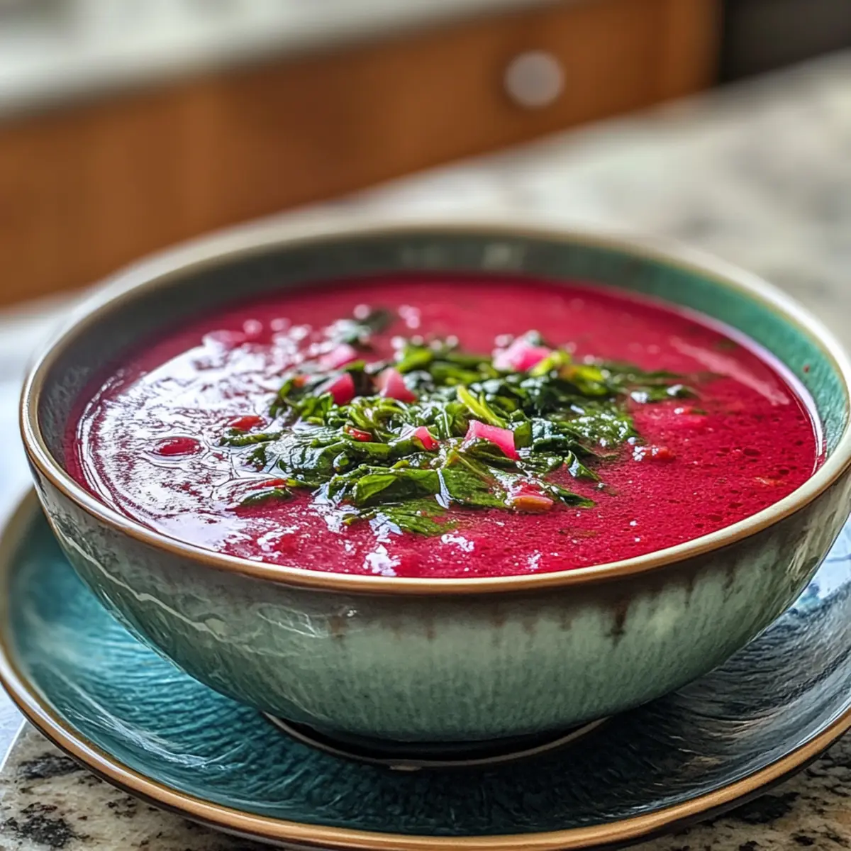 Comforting Cozy Beet & Spinach Winter Soup