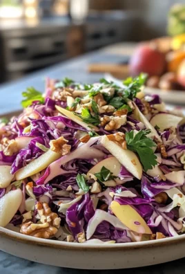 Crispy Cabbage, Apple & Walnut Winter Slaw