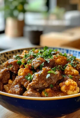 Savory Moroccan Lamb or Beef Tagine with Cauliflower