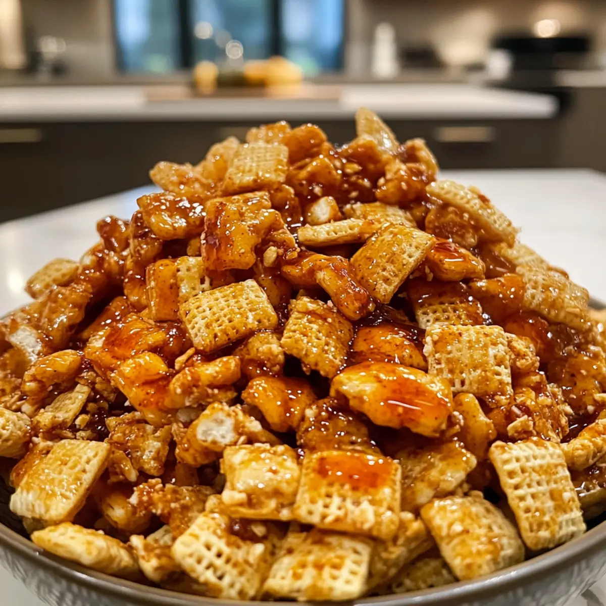 Irresistible Spicy Sriracha Honey Chex Mix Recipe for Parties