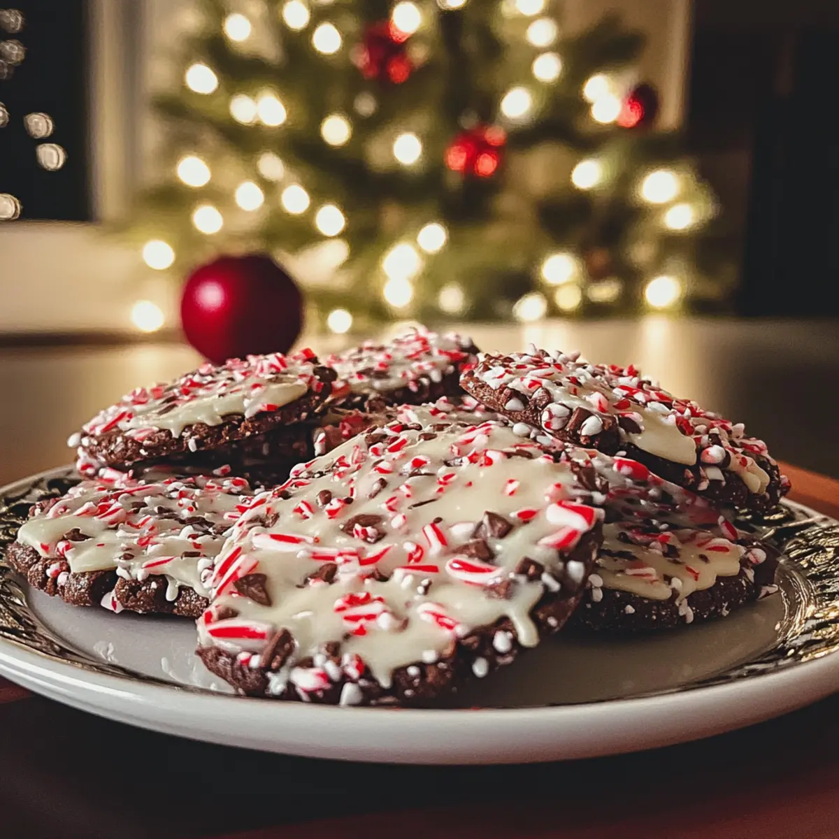 Irresistible Crunchy Peppermint Bark Cookies Delight