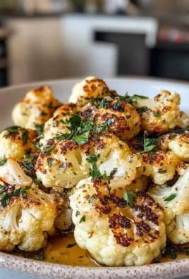 Savory Garlic Roasted Cauliflower with Flavorful Winter Herbs