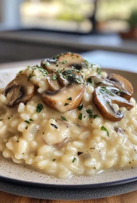 Rich Creamy Garlic & Mushroom Winter Risotto
