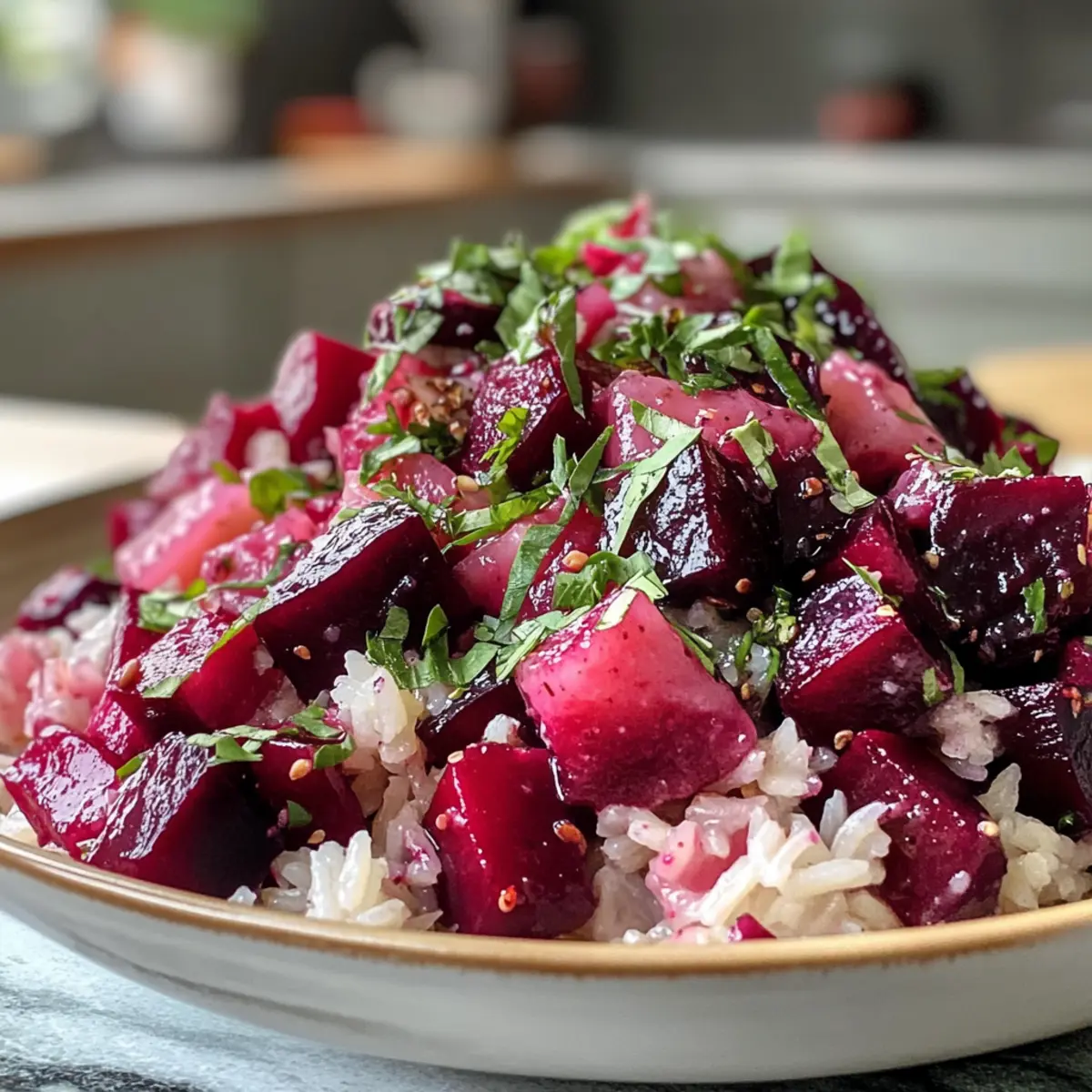 Delectable Roasted Beet and Rice Salad Recipe