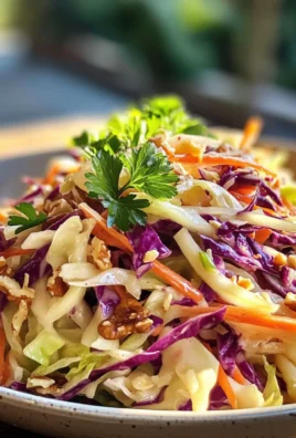 Crunchy Delightful Cabbage, Apple & Walnut Winter Slaw Recipe