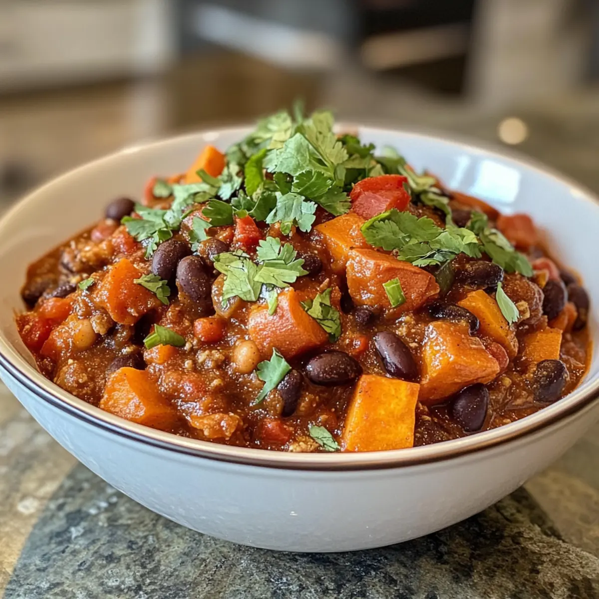 Hearty Ultimate Crockpot Sweet Potato & Black Bean Chili