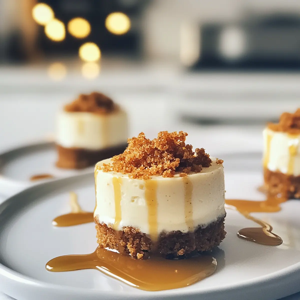 Irresistible Creamy Mini Gingerbread Cheesecake Bites