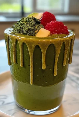 Energizing Creamy Spirulina Winter Greens Smoothie Recipe