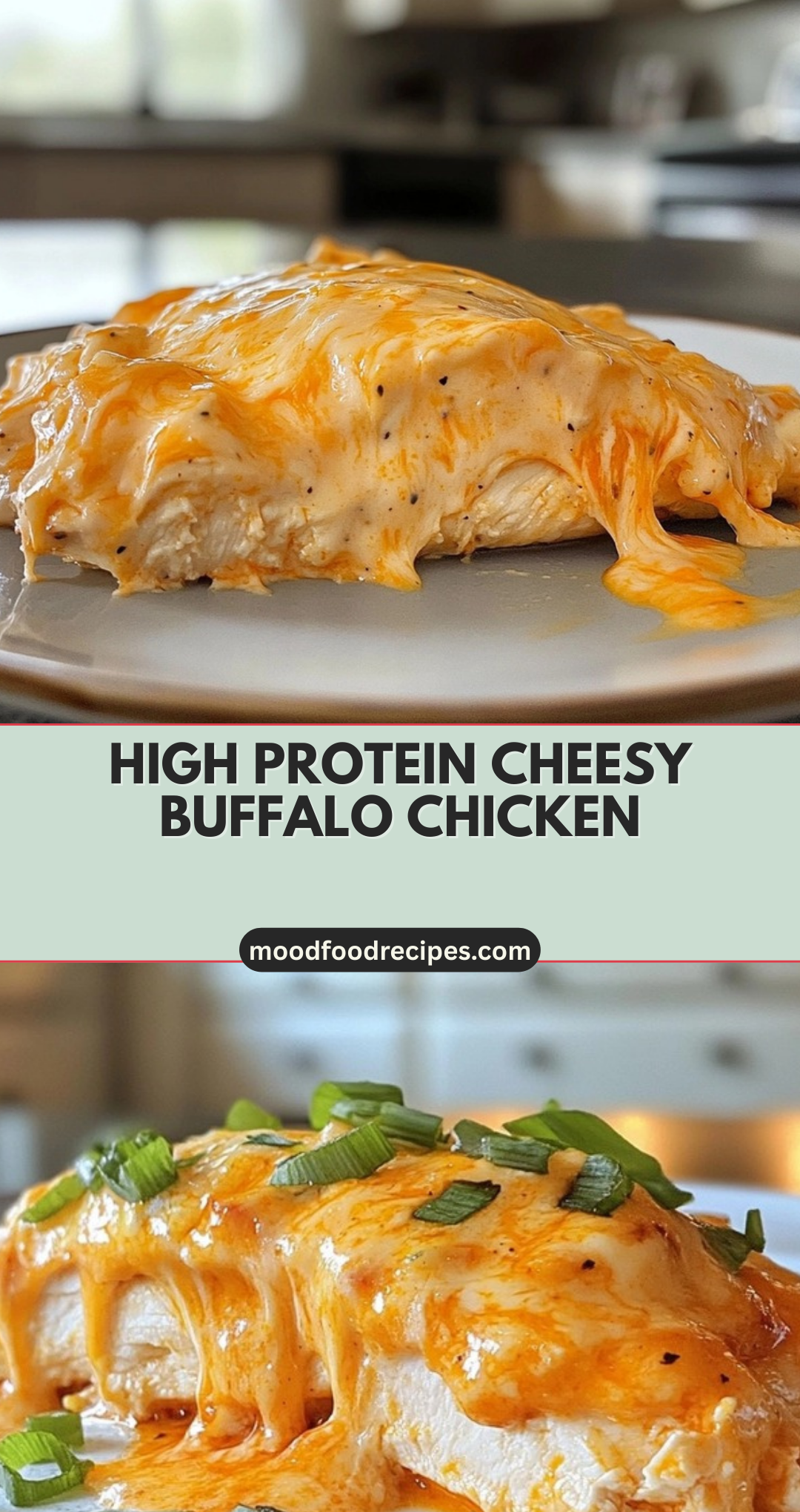 High Protein Cheesy Buffalo Chicken