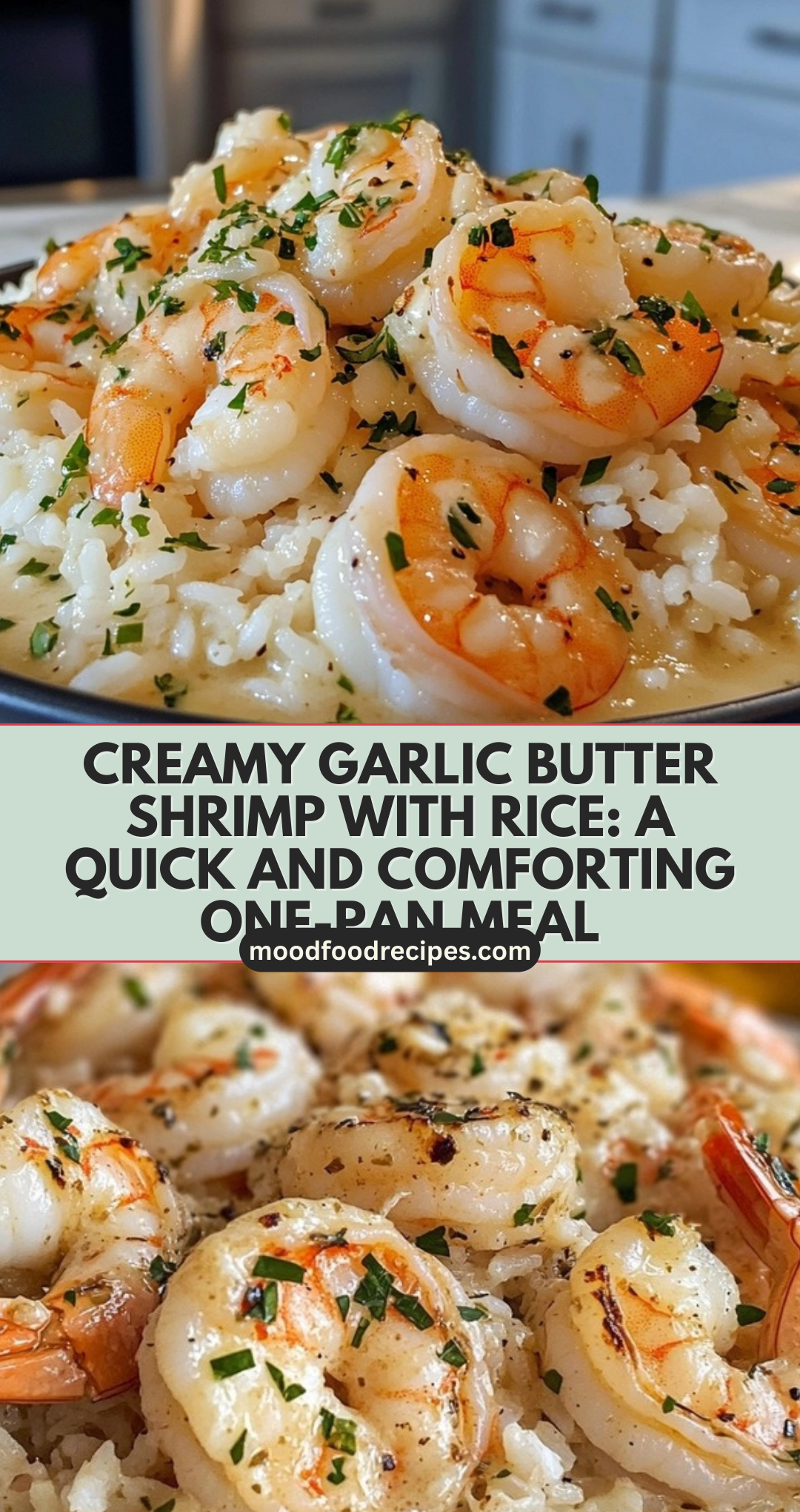 Creamy Garlic Butter Shrimp with Rice: A Quick and Comforting One-Pan Meal
