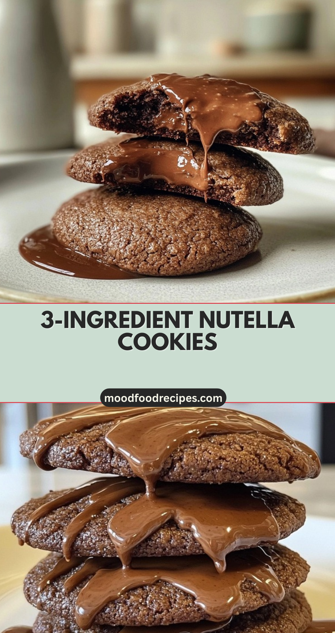 3-Ingredient Nutella Cookies