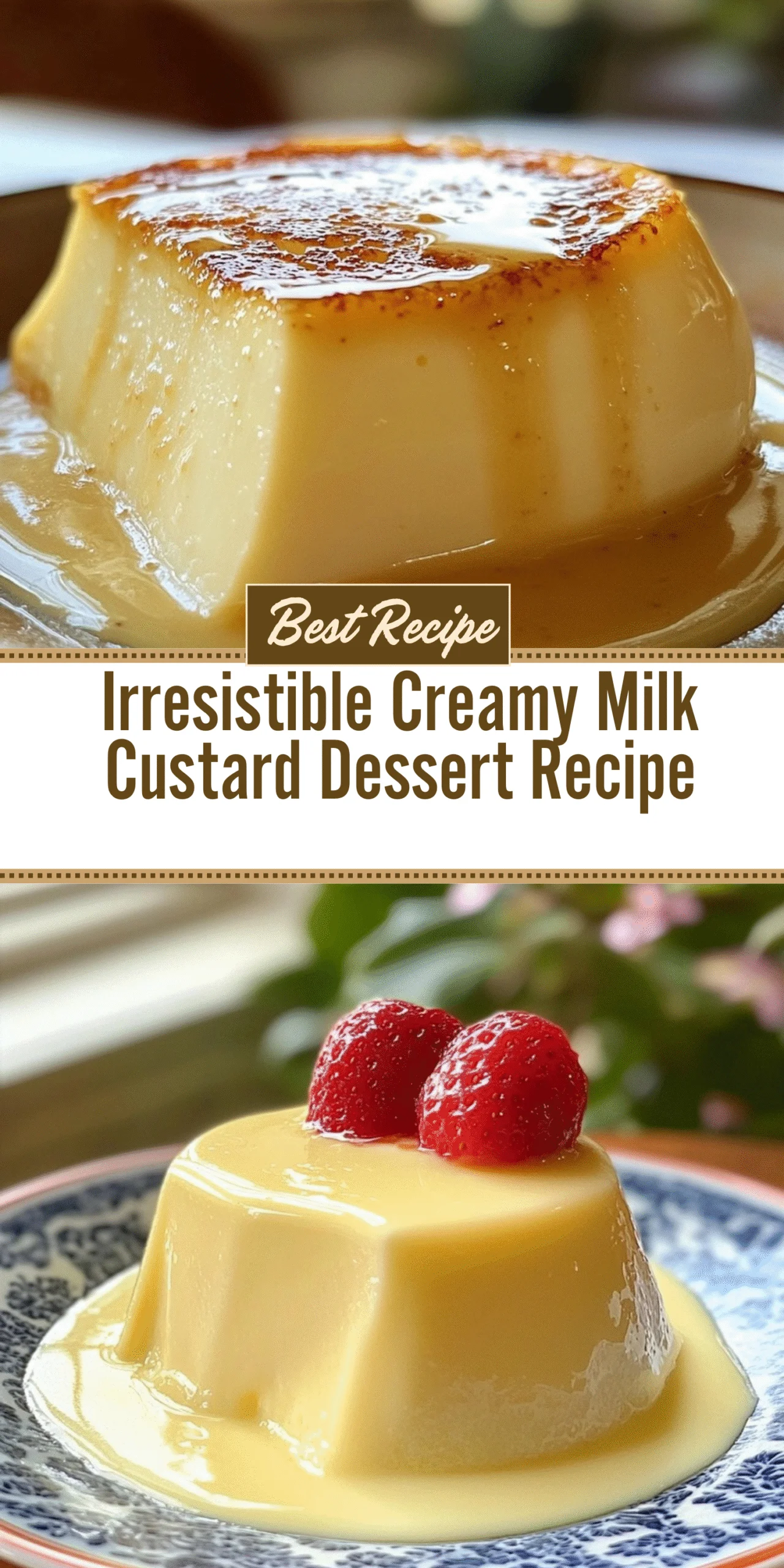 Irresistible Creamy Milk Custard Dessert Recipe