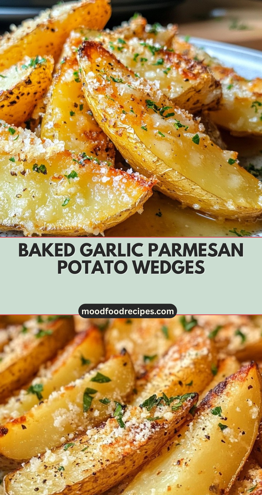 Baked Garlic Parmesan Potato Wedges