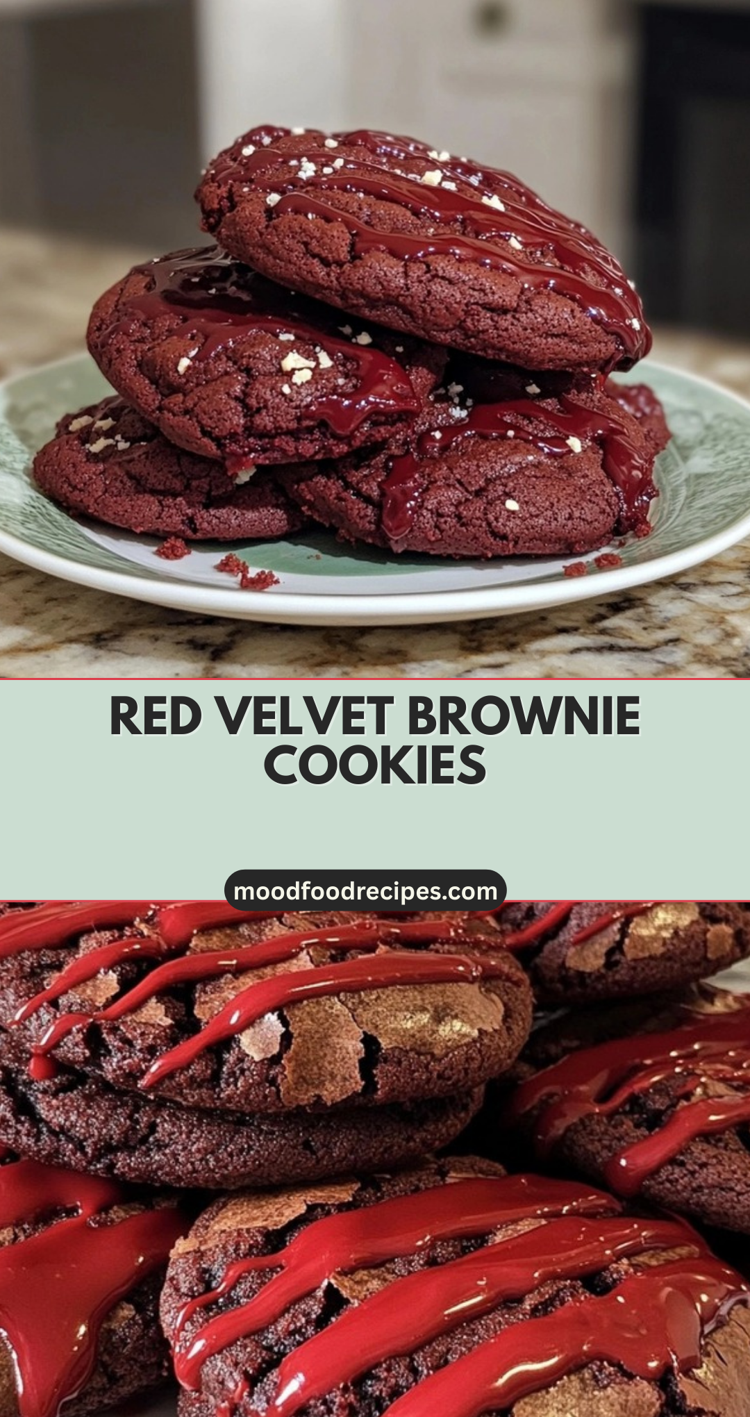 Red Velvet Brownie Cookies