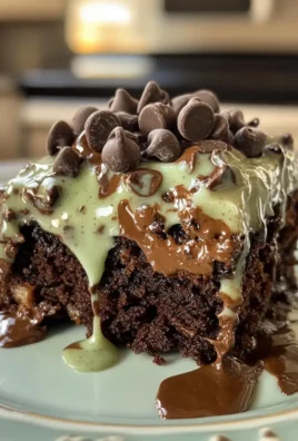 Mint Chocolate Chip Dump Cake