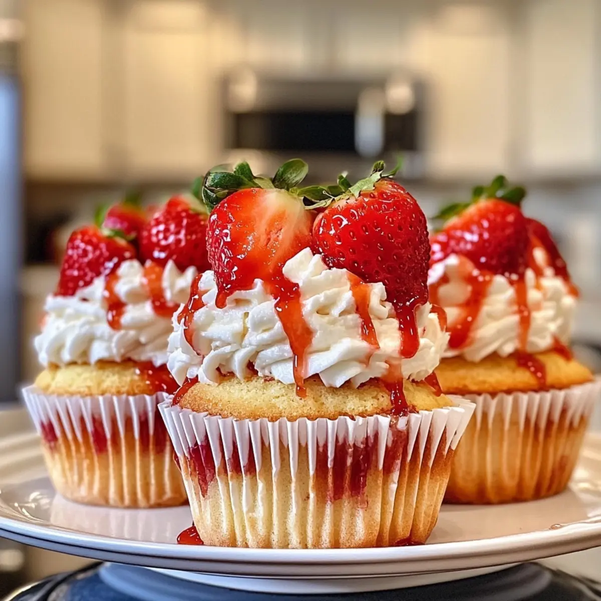 Strawberry Shortcake Cupcakes