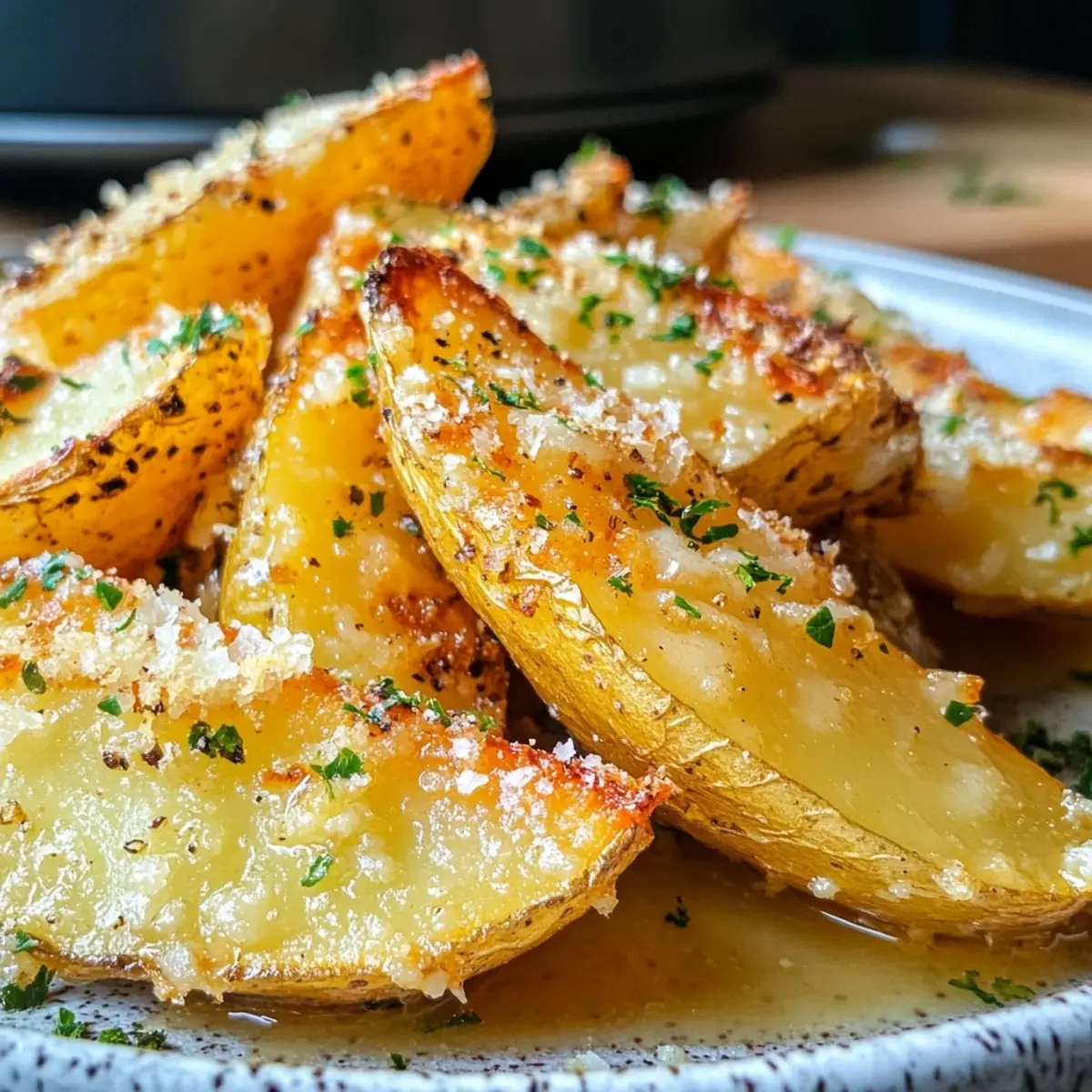 Baked Garlic Parmesan Potato Wedges