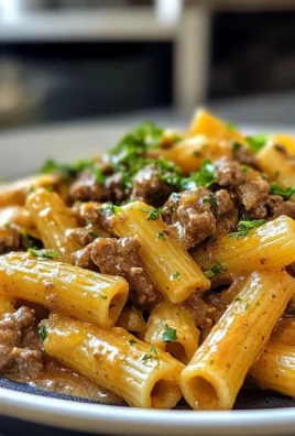 Creamy High Protein Beef Pasta