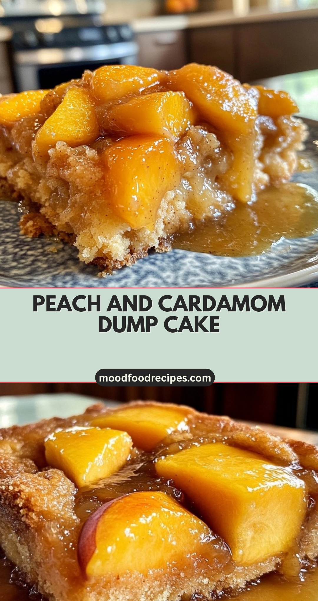 Peach and Cardamom Dump Cake