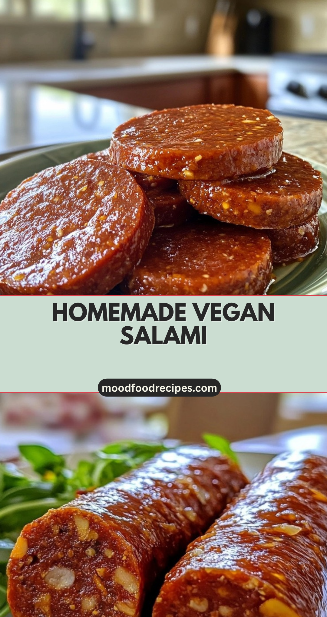 Homemade Vegan Salami