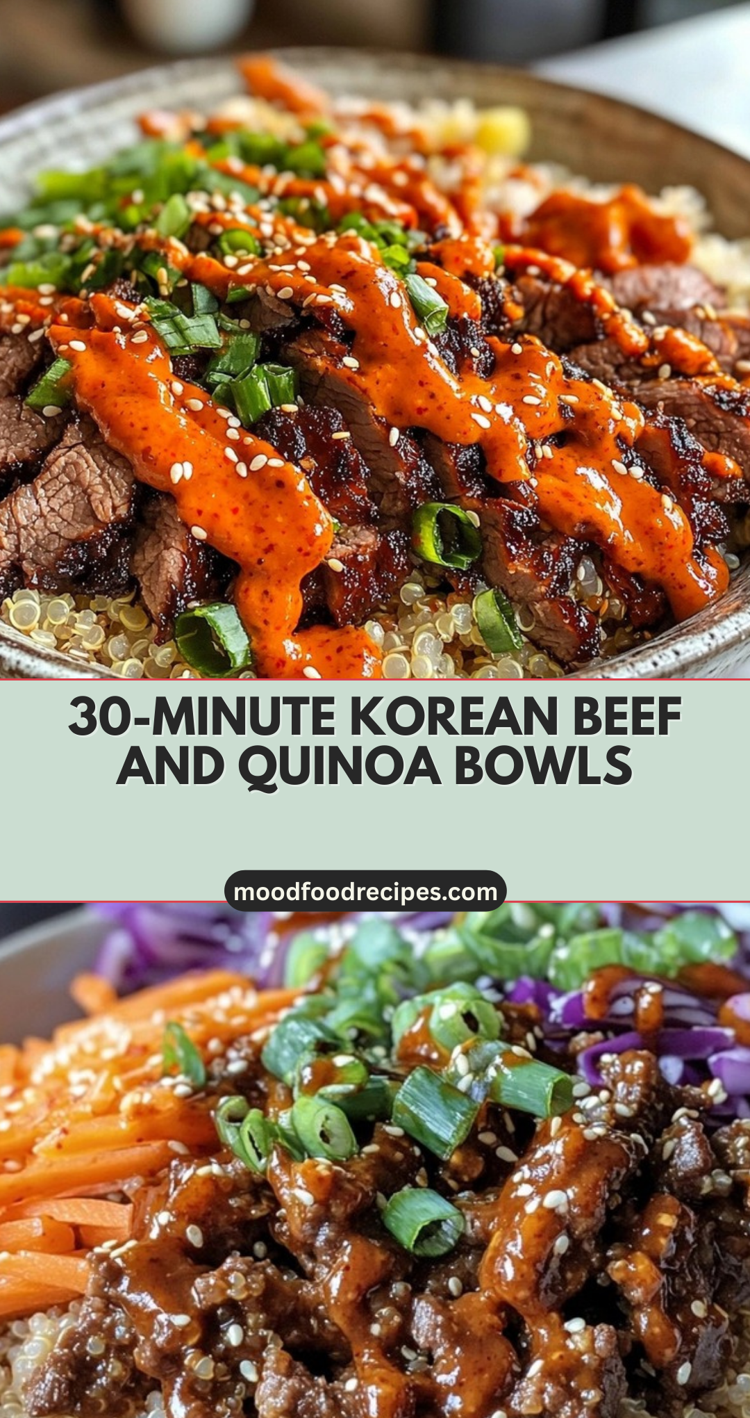 30-Minute Korean Beef and Quinoa Bowls