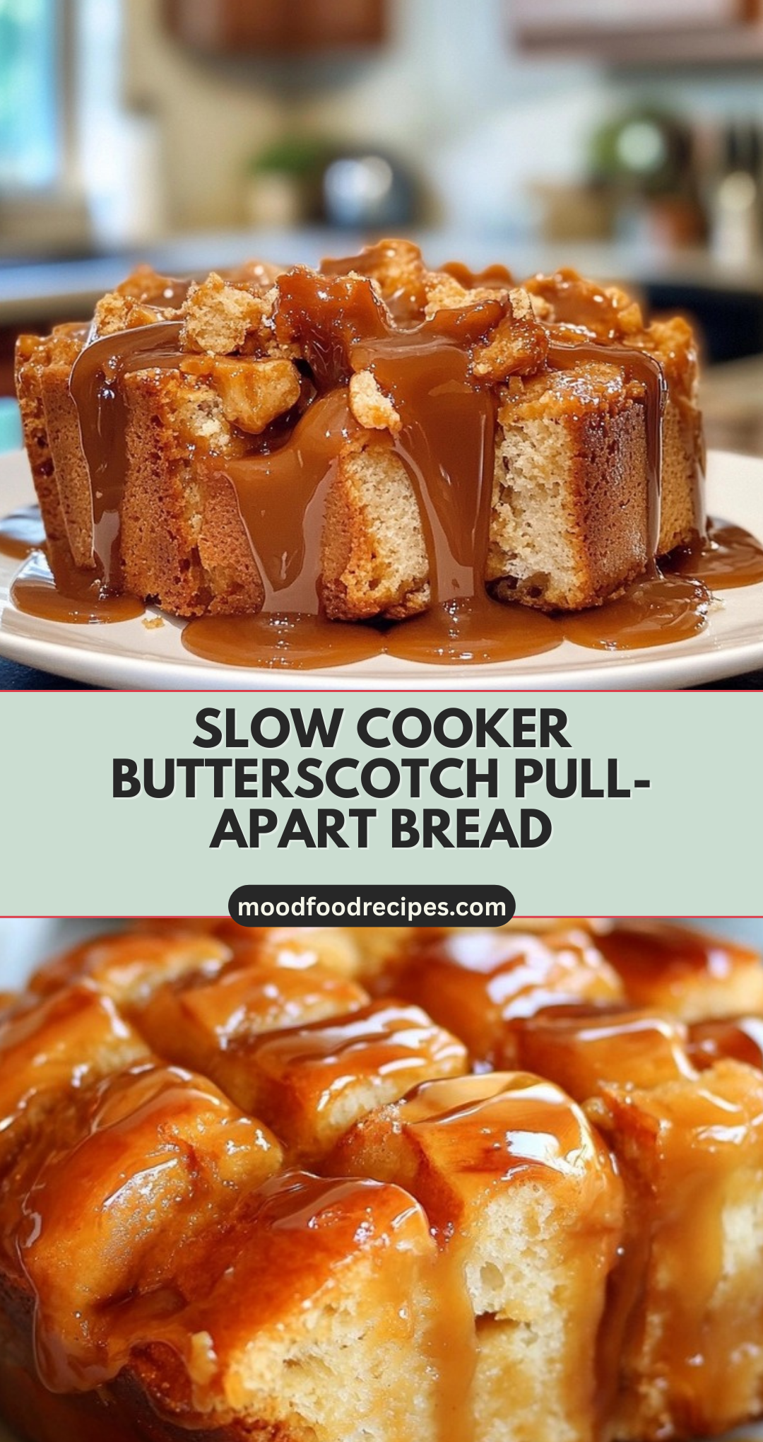 Slow Cooker Butterscotch Pull-Apart Bread