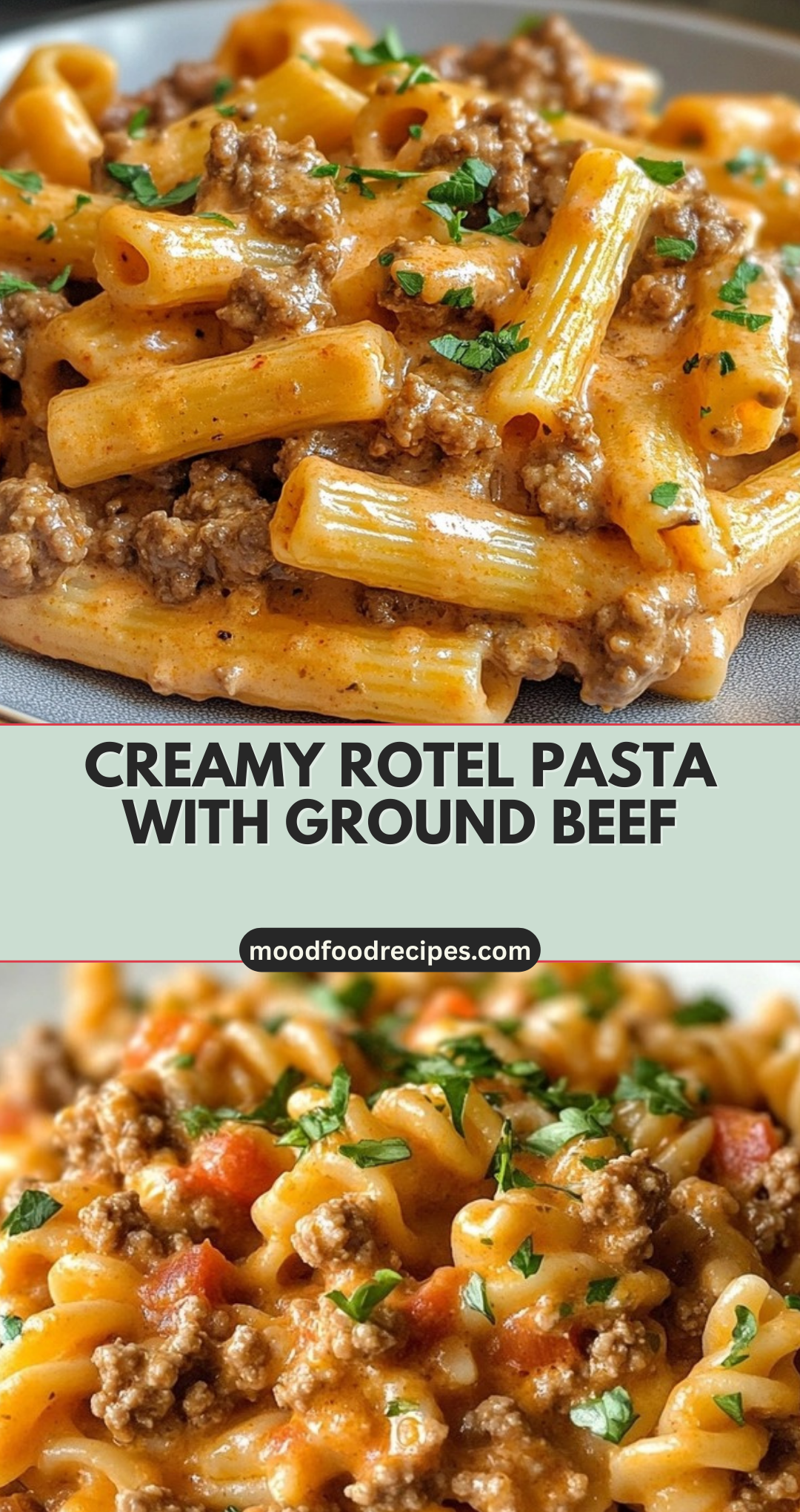 Creamy Rotel Pasta with Ground Beef