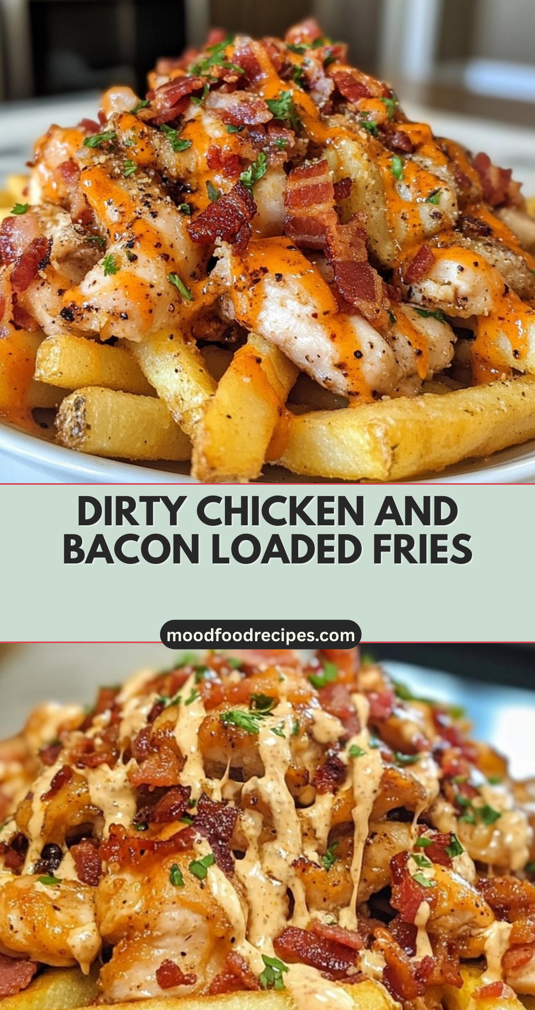 Dirty Chicken and Bacon Loaded Fries