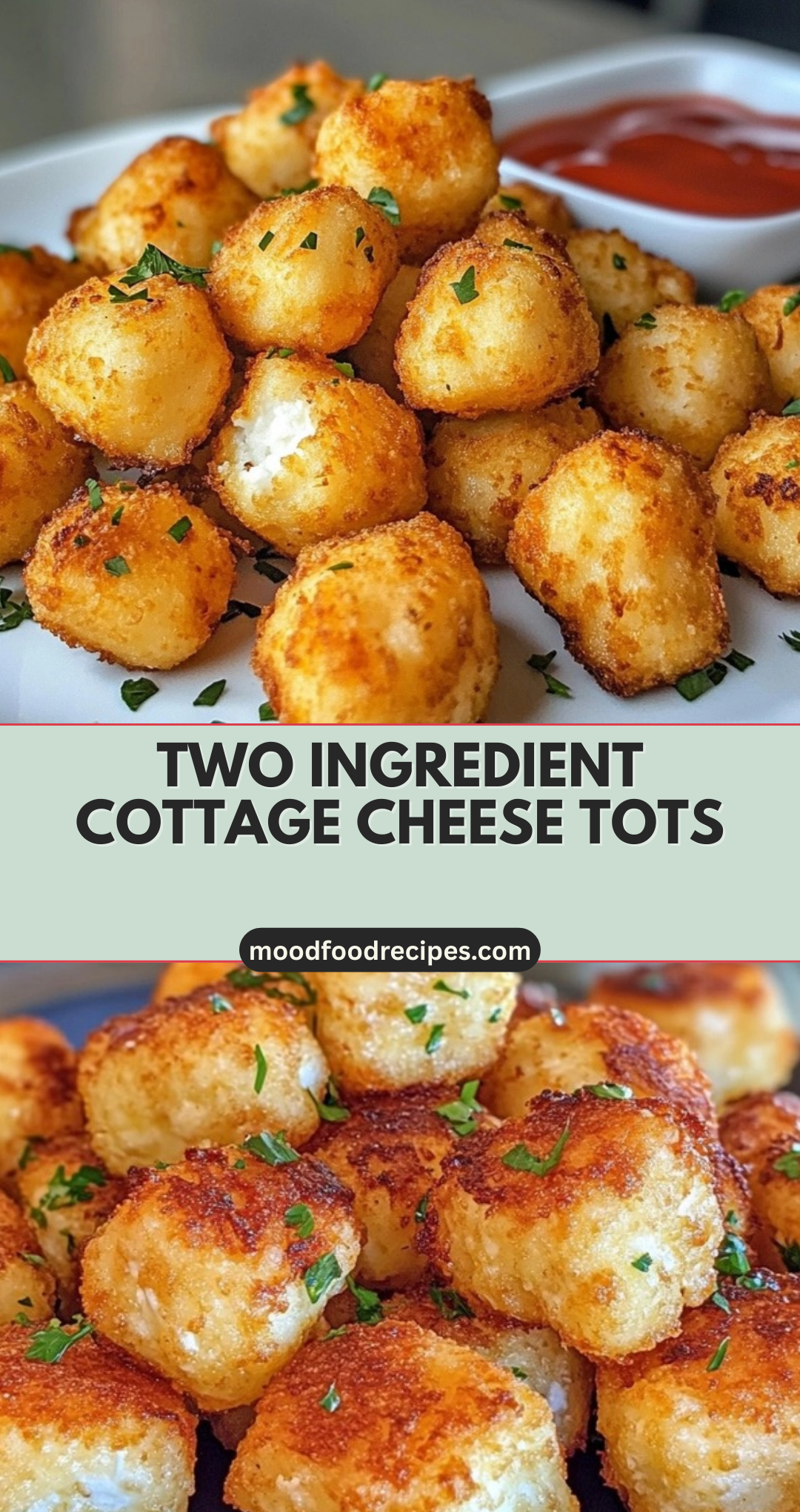 Two Ingredient Cottage Cheese Tots