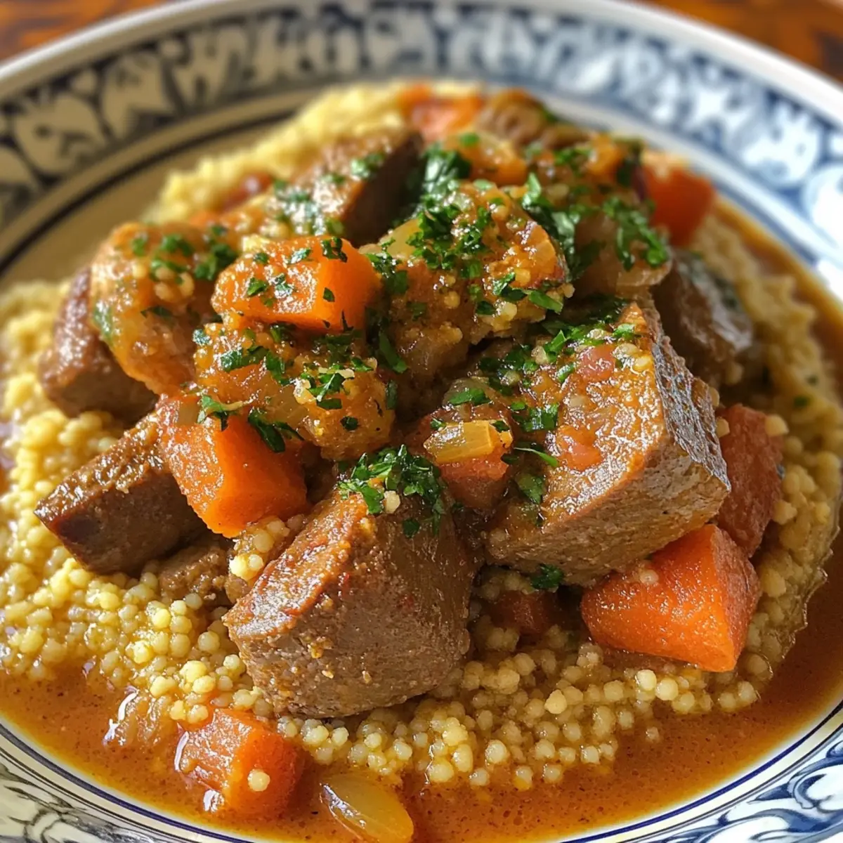Couscous Traditionnel aux Trois Viandes