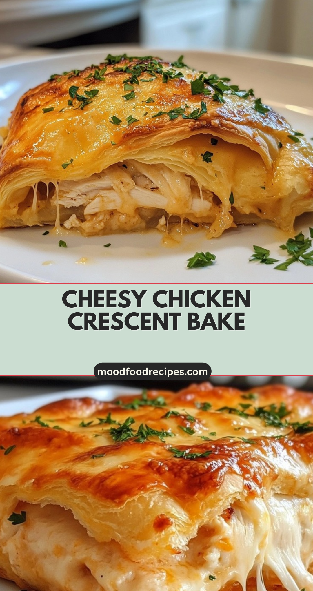 Cheesy Chicken Crescent Bake