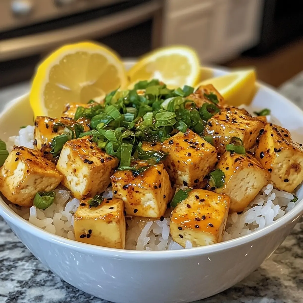 Lemon Pepper Tofu Bowl