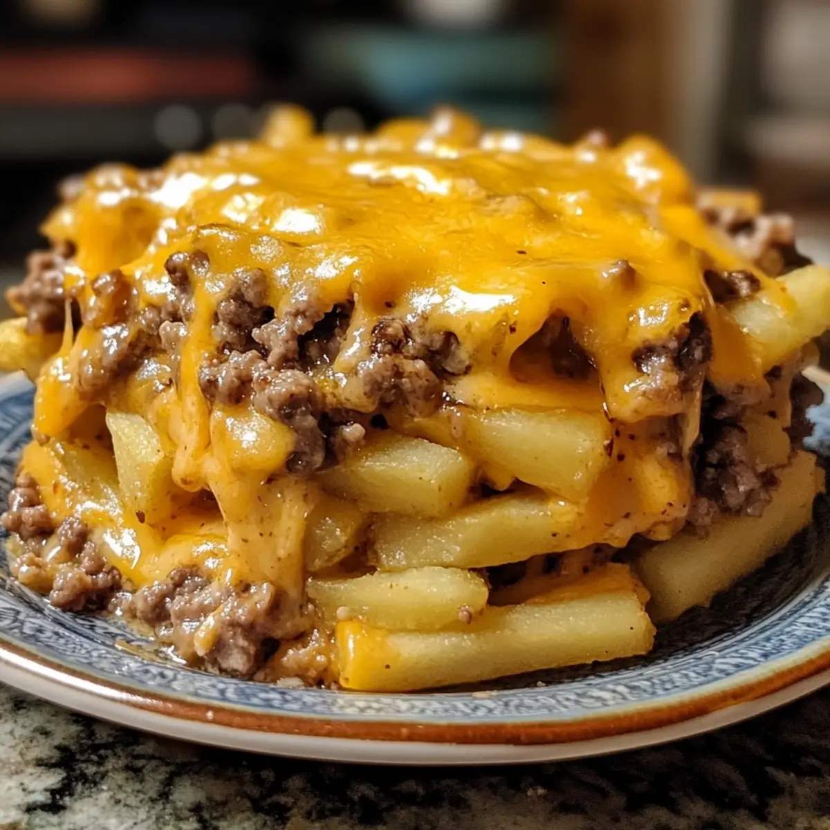 Cheeseburger French Fry Casserole