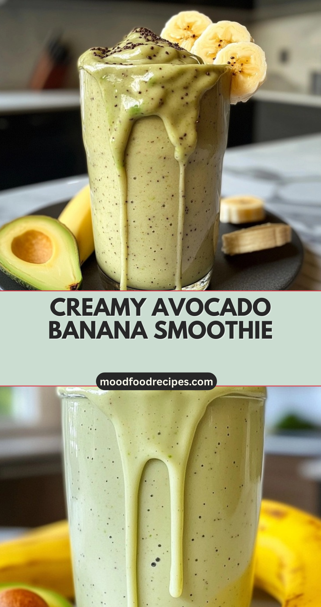 Creamy Avocado Banana Smoothie