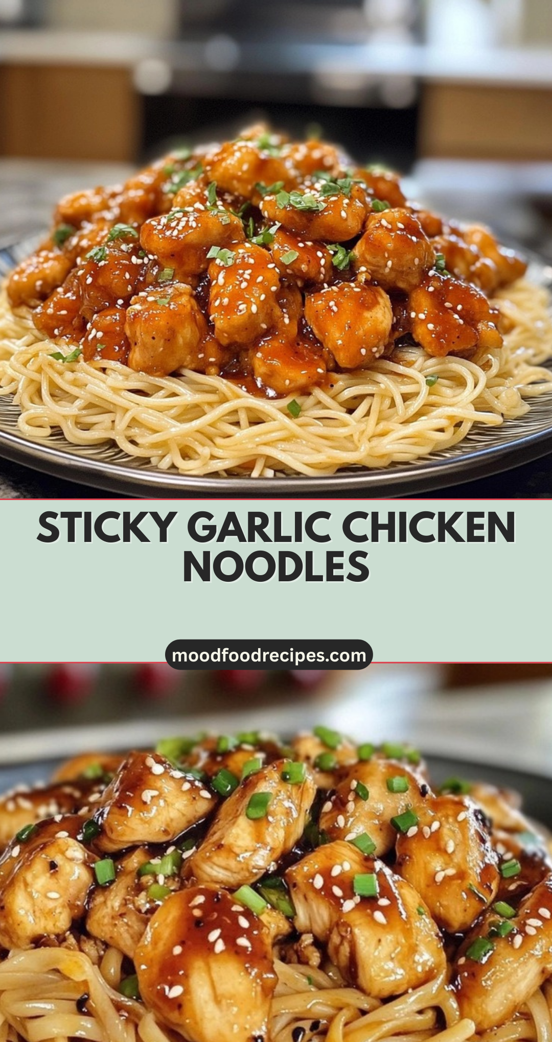 Sticky Garlic Chicken Noodles