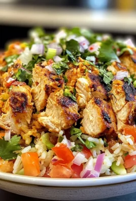 Chicken Shawarma Crispy Rice Salad