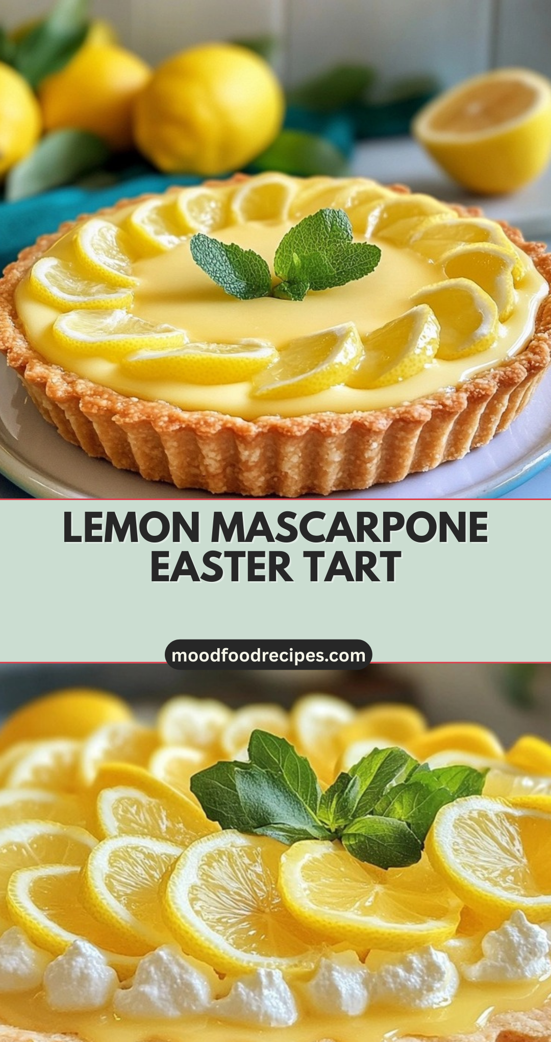Lemon Mascarpone Easter Tart