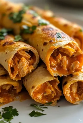Irresistible Baked Buffalo Chicken Taquitos Recipe