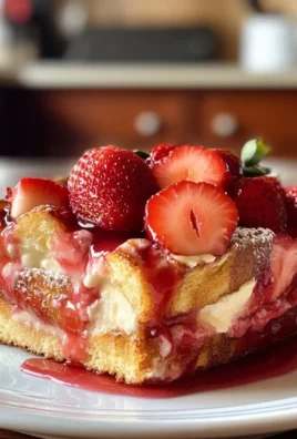 Indulge in Strawberry Mascarpone French Toast Casserole