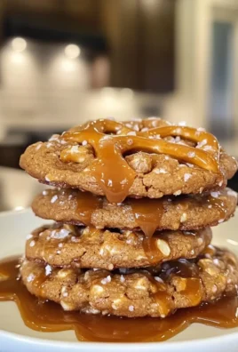 Salted Caramel Pretzel Cookies