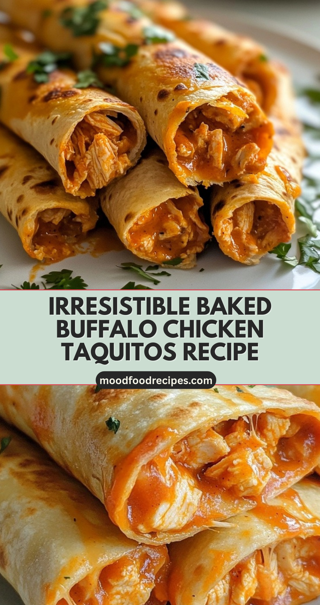 Irresistible Baked Buffalo Chicken Taquitos Recipe