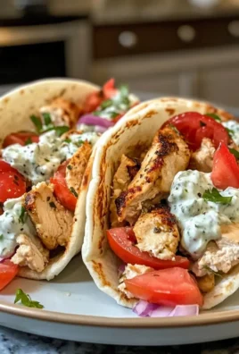 Mediterranean Chicken Gyros with Creamy Feta Tzatziki