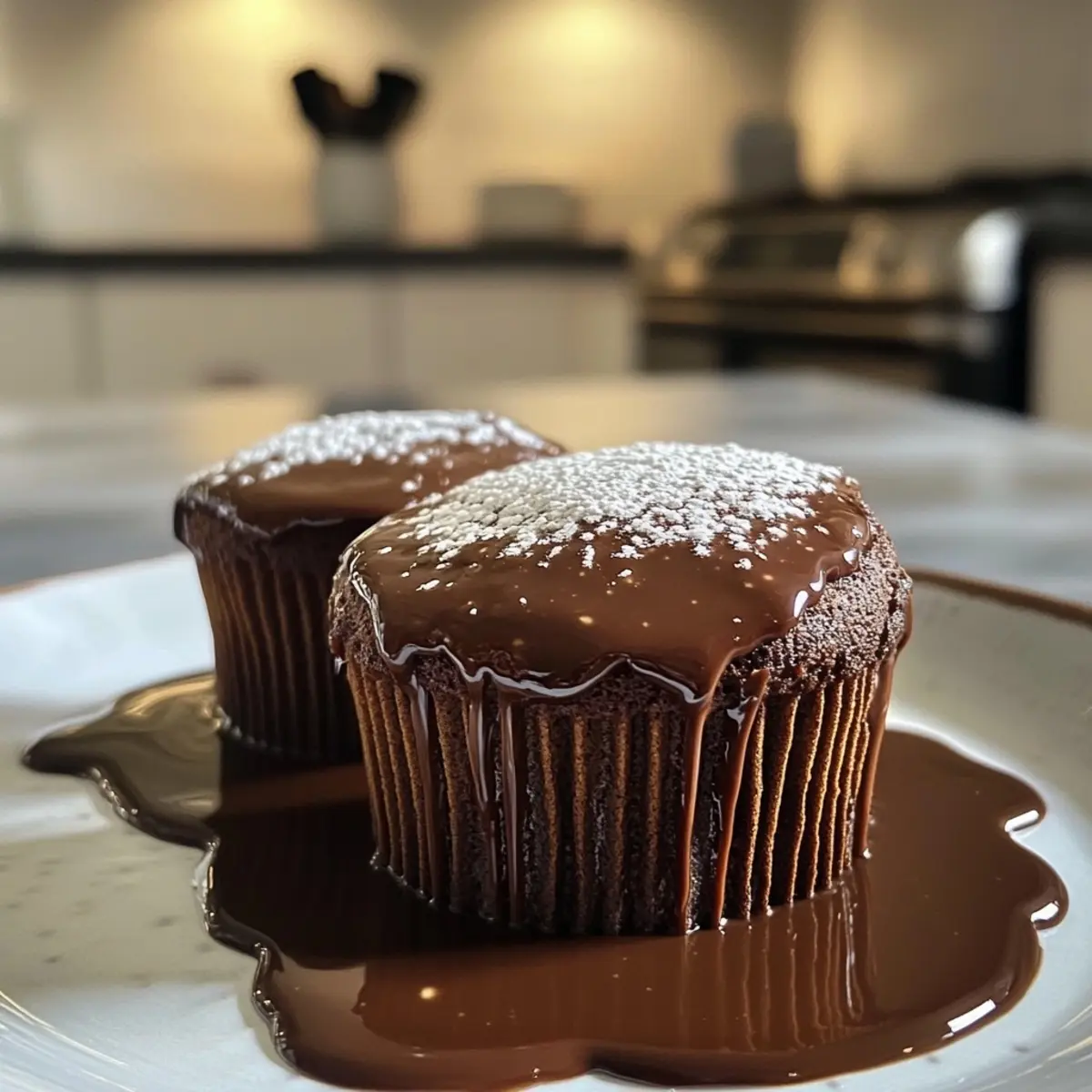 French Chocolate Soufflé Cups